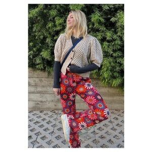FARM RIO x ADIDAS • Vibrant Floral Print High Waisted Pants